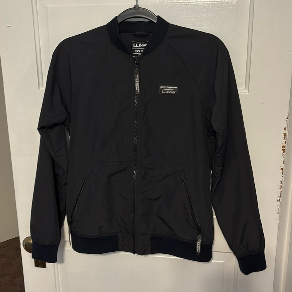 Black LL Bean 3-Season Bomber Jacket